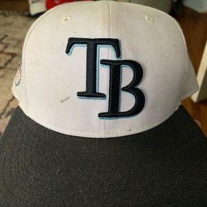 White Tampa Bay Rays snap back